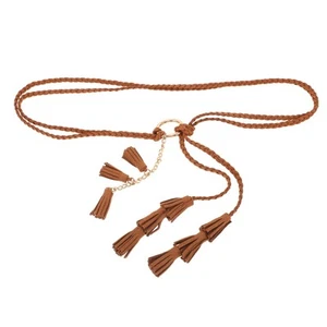 Flechtgürtel Taillengürtel für Damen Miss Kostüm Boho Accessoires - Bild 1 von 12