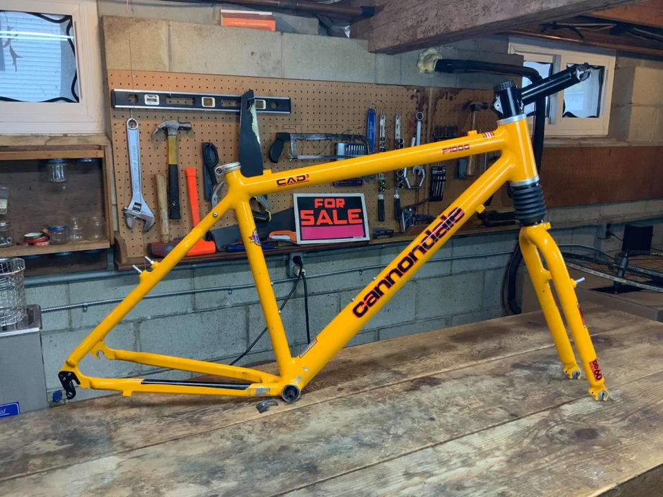 Cuadro Cannondale F1000 1997, vástago y cabezal DD60 | 19" grande | mango | ¡¡EE. UU.!!! Foto 1 de 4