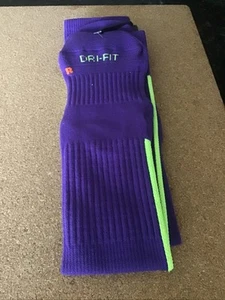 NWT NIKE Vapor Socks Knee High Youth 3y-5y . Soccer Football. Purple/Neon Green - Picture 1 of 2