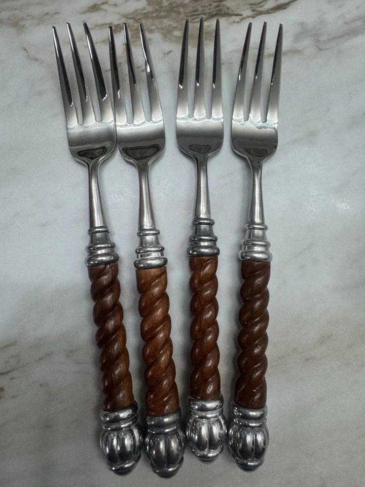 Conjunto de 4 garfos aperitivos Reed and Barton Bannister - Imagem 1 de 4