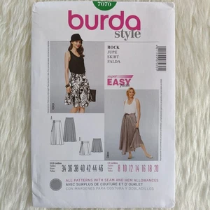 Burda 7070 Sewing Pattern, Skirt, Semi-Fitted, Easy, Two-Lengths * Size: 8-20 - Picture 1 of 3