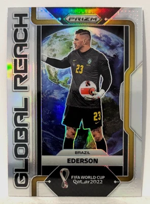 Ederson 2022 Prizm Fifa World Cup Qatar Global Reach Silver Brazil #20 - Image 1 of 2