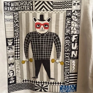 LITTLE MARC JACOBS Boys Size 4 L/S Tee T-Shirt Circus Theme READ - Picture 1 of 7