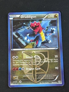 Pokémon Plasma Storm 2012 blanco y negro Druddigon raro holograma 94/135 - Imagen 1 de 2