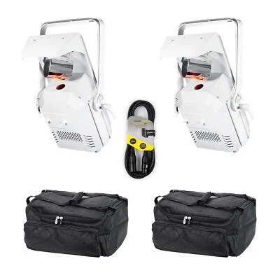 2 X Equinox Helix Roller XP 150W Scanner White With Carry Bag and DMX Cable - Image 1 of 4