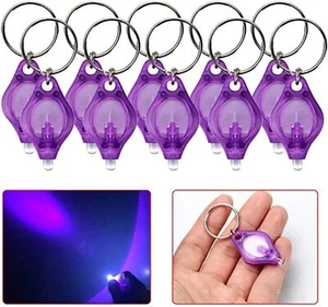 50PCS Mini LED Keychain Flashlight Key Ring Light Bright Torch Outdoor Hiking - Picture 1 of 8