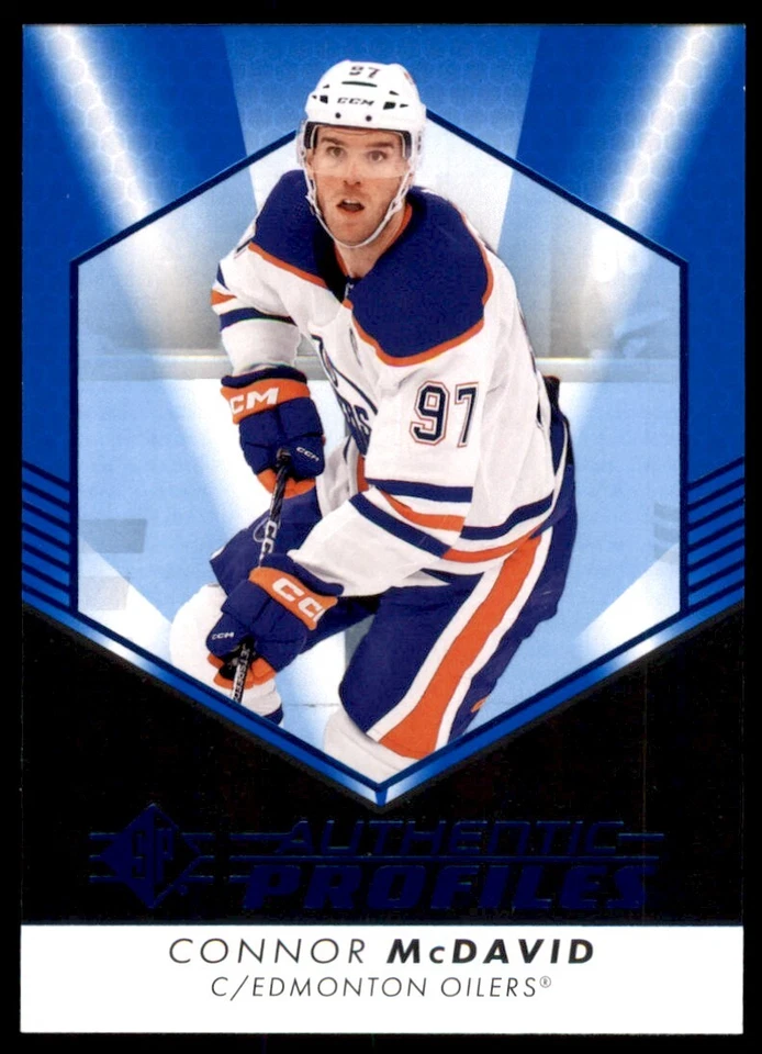 2022-23 SP Authentic Profiles Blue Connor McDavid #AP-1 - Image 1 of 2