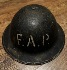 WW2 British Home front FAP Helmet - Picture 1 of 6