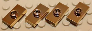 Lego Gold Chrome Plate Jumper 1x2 4 pieces NEW!!! - Picture 1 of 1