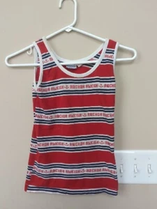 Vintage Boy's Tank Top KAYNEE Anchors Away Red White Blue Stripes Navy Retro - Picture 1 of 10