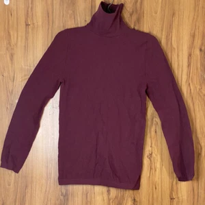 Express Mujer Cuello Alto Granate Talla Mediana Ajuste Ajustado Ideal para Capas - Imagen 1 de 10