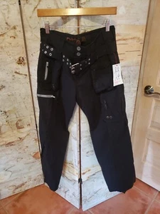 Pete & Greta by Johnny Was Cargo Pants Cotton 12 Black NWT - Picture 1 of 5