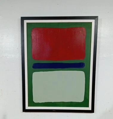 PRECIOSO ÓLEO SOBRE LIENZO MARCA ROTHKO FECHADO CIRCA 1958 CON MARCO EN BUEN ESTADO Foto 1 de 3