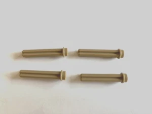 LEGO Technic Parts: Axle Rod 3L (1") w Stud End, Part# 6587, Dark Tan - 4 Pcs - Picture 1 of 1