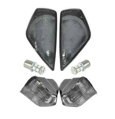 LED Front+Rear Turn Indicators Light Fit Ducati 03-07 Superbike 749 999 Smoked - Image 1 of 4