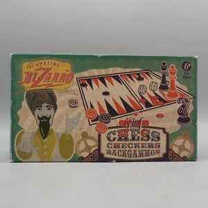 Amazing Bizarro 3 en 1 Ajedrez Damas Backgammon Juego de Viaje Edad 6+ - Imagen 1 de 7