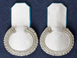 Officers guards Eupalets Imperial Russia Topographers, Silver with light blue un - Picture 1 of 5