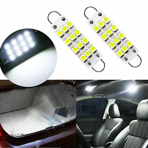 LED 562 561 564 44mm Interior Courtesy Door Dome Map Luggage Trunk Light Bulbs - Picture 1 of 5