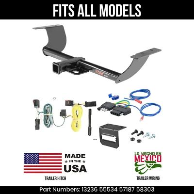 For 11-14 Dodge Challenger Trailer Hitch + 5 Pin Wiring Fits All Models Curt Tow - Изображение 1 из 4