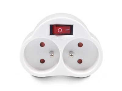 Stromsteckdose Maclean mit Schalter x2 max 3680W MCE31