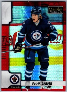 17-18 O-PEE-CHEE PLATINUM RED PRISM - PATRIK LAINE /199 #8 WINNIPEG JETS - Picture 1 of 2