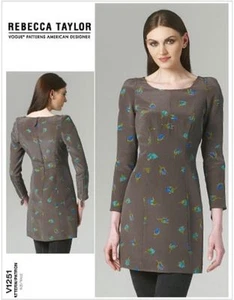 Vogue REBECCA TAYLOR Designer Dress / Mini Dress Pattern V1251 Size 6-14, 14-20 - Picture 1 of 6