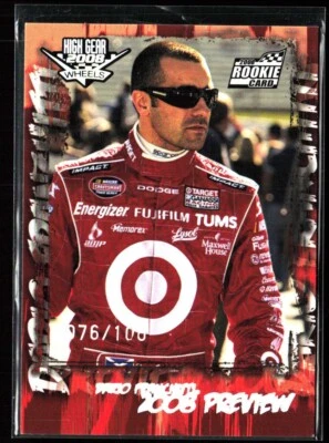 2008 RACING Wheels High Gear #86 DARIO FRANCHITTI Silver /100 Rookie RC NASCAR - Image 1 of 3