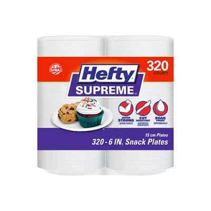 Hefty Supreme Foam Plates, 6" (320 ct.) - Picture 1 of 3