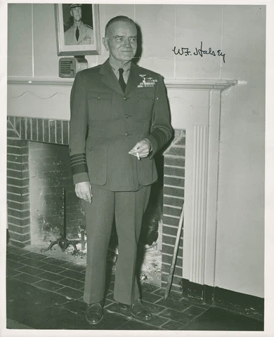 WILLIAM F. "BULL" HALSEY JR. - AUTOGRAPHED SIGNED PHOTOGRAPH Cover