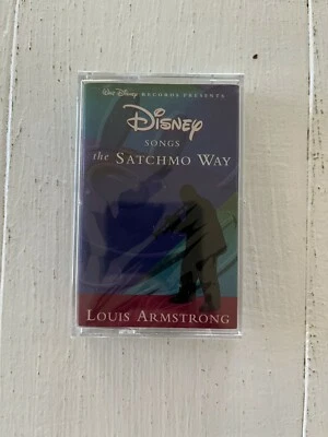 Louis Armstrong Disney Songs The Satchmo Way Walt Disney Presents Cassette RARE Foto 1 de 2