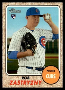 2017 Topps Heritage Rob Zastryzny   Rookie 537 Chicago Cubs - Picture 1 of 2