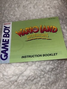 Wario Land: Super Mario Land 3 Gameboy Manual Only Instruction Book - Picture 1 of 2