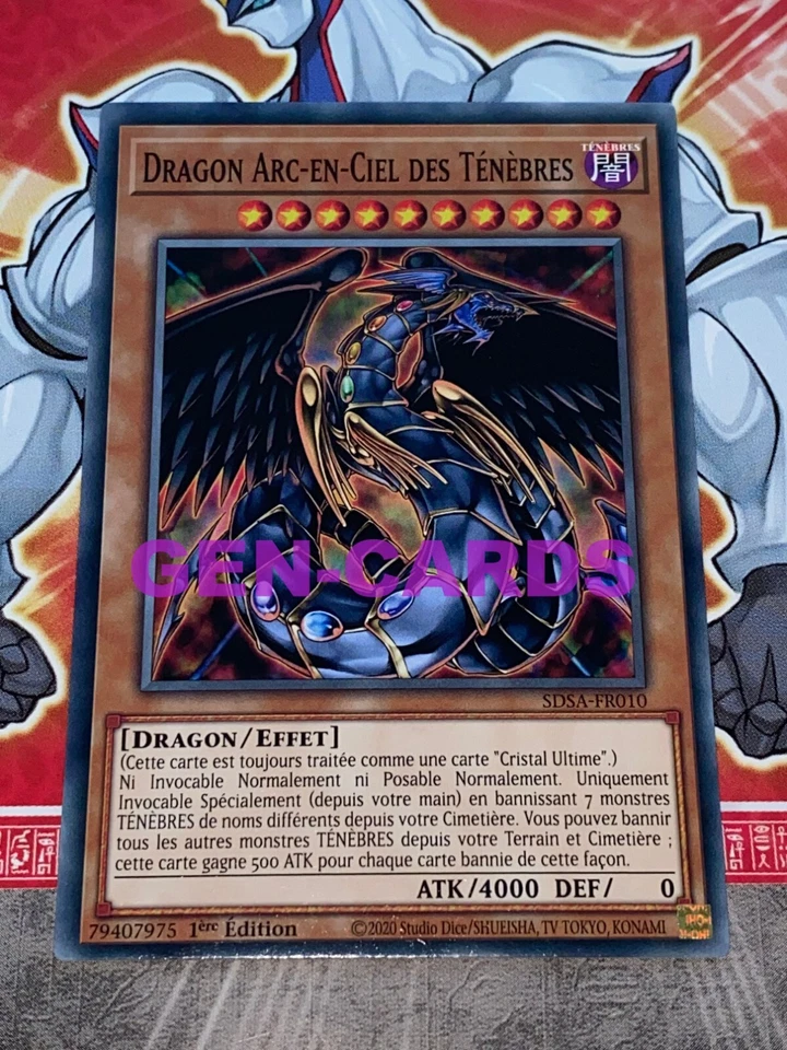 Carte YU GI OH DRAGON ARC-EN-CIEL DES TENEBRES SDSA-FR010 - Photo 1/1