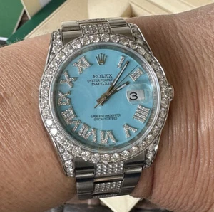 Rolex Datejust 126200 36mm White Gold Diamond Bezel Dial Band Lugs For 118389 - Picture 1 of 12