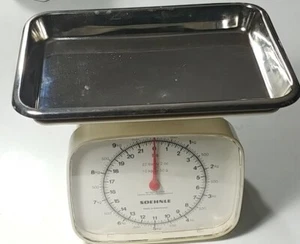 Báscula de cocina vintage SOEHNLE 10 kg 22 libras con bandeja de metal hecha en Suiza - Imagen 1 de 6