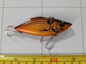 VINTAGE BILL LEWIS RAT L TRAP ANGELKÖDER KUPFER GLITZER SHAD - Bild 1 von 4