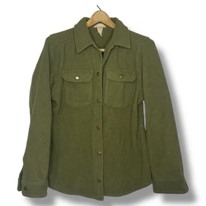 Duluth Trading Company Women's Duluth Reserve Wool Shirt Jacket Shacket Flannel - Picture 1 of 4