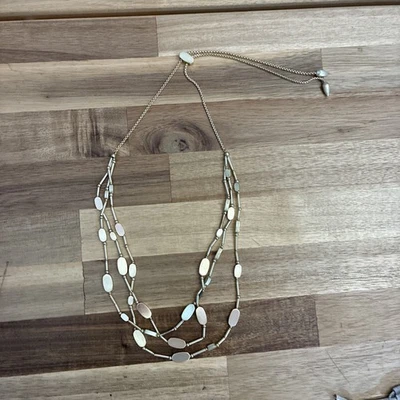 Kendra Scott Triple Cadena/Collar en Capas Pepitas/Ajustable Foto 1 de 3