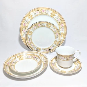 Wallace Heritage Daphne Complete Place Setting Fine Porcelain China 6pc Retired - Picture 1 of 12