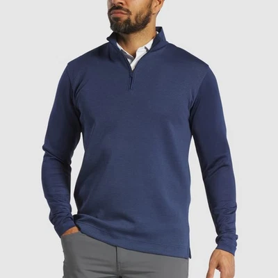 Colete FOOTJOY Tonal Block quarto 1/4 zíper desempenho azul marinho tamanho XL - Imagem 1 de 4