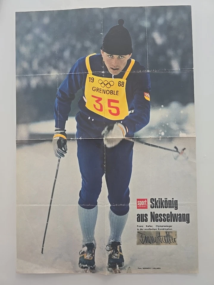 FRANZ KELLER XXL Autogramm signiert Original Poster 32x47cm Autograph - Bild 1 von 1
