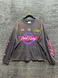 Camisa Rhude Desert Racing Algodón Cuello Redondo Manga Larga Gráfica Gris Para Hombre Talla L - Imagen 1 de 13