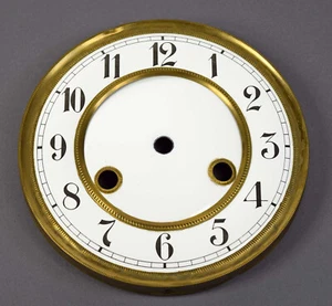 Altes JUNGHANS Email Uhren Zifferblatt f Regulator Wanduhr Uhrwerk clock dial - Picture 1 of 2