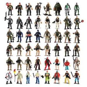 48x Soldier Military Police Army Action Figure Fireman Hunter Model Toy Boy Gift - Picture 1 of 6