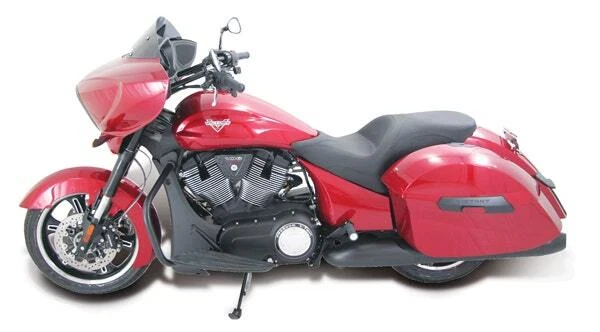 Asientos Mustang 76824 Negro Original Touring Una Pieza 2-Up Seat 10-17 Victory Foto 1 de 1