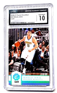 2016-17 Panini Excalibur 43 Nikola Jokic Lord  Nuggets CGC 10 GEM MINT - Picture 1 of 3