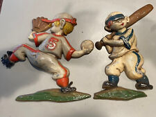 Vintage 1970 Sexton Lot Of 2 Baseball Players Wall Plaques 
