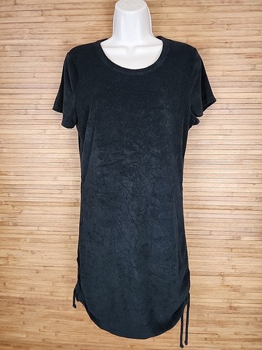 UNDERCOVER Abito in tessuto ROSA di Victoria's Secret nero spugna lati arricciati donna grande L