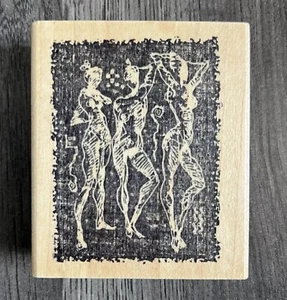 'Trio' from Lynne Perrella, Acey Deucy 729 Rubber Stamp Collage Female Form - Picture 1 of 4