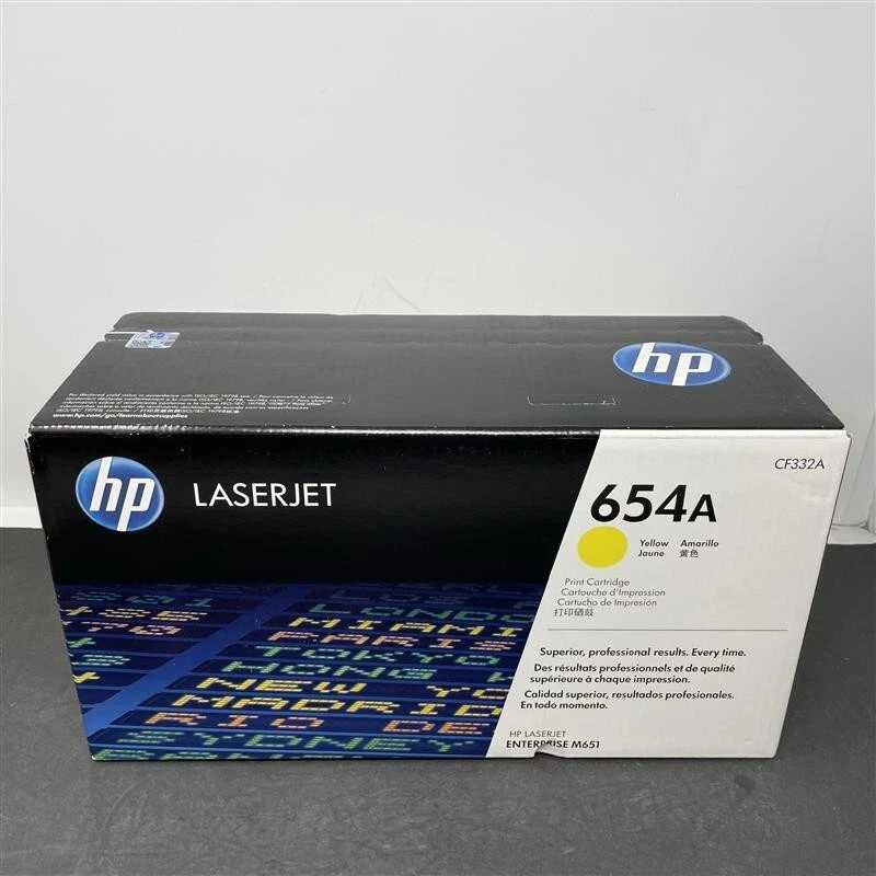 Cartucho de tóner HP LaserJet 654A - CF332A, amarillo Foto 1 de 4